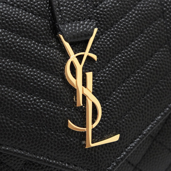 Saint Laurent Tri-FWallet Matelasse Quilted Black - Picture 7 of 8